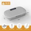 MERACH Vibration Plate Exercise Machine ?C Whole Body Workout Platform for Fitness & Lymphatic Drainage